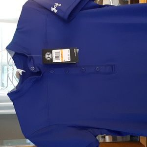 Under Armour Performance Polo with mock collar. Size S